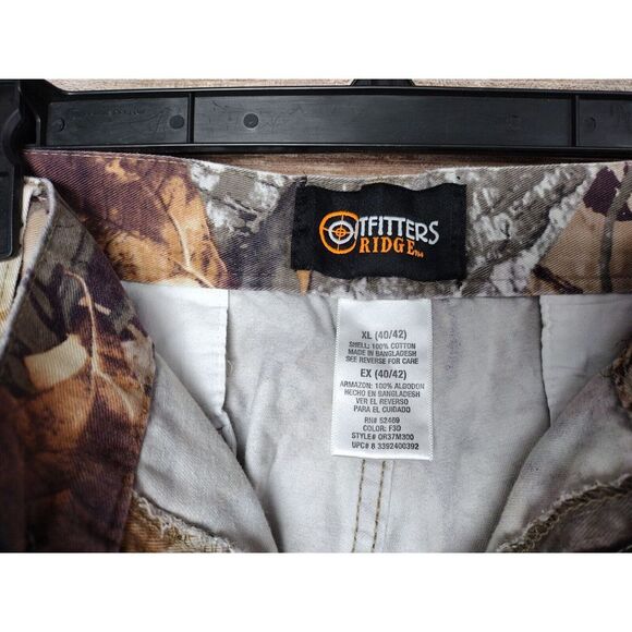 2 Pair Fusion 3D Camo Mens Pants Size XL 40/42 Hunting Pants Outfitters Ridge - Picture 6 of 12